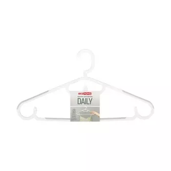 Вешалка Econova Daily антискользящая с поворотным крючком Р.48-50 белая (434285916)