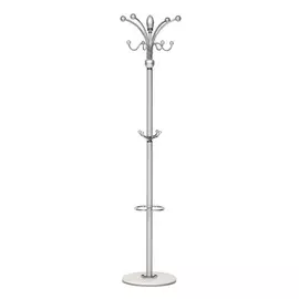 Вешалка ТС гевея, серебристая,180х38 см