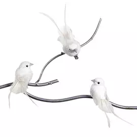 Ветка с белыми птицами Goodwill 12 см