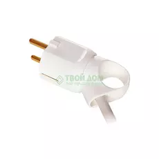 Вилка Легранд 2к+з белая 50190