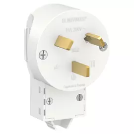 Вилка силовая 2р+n. 32а. 250в. Белый Schneider Electric