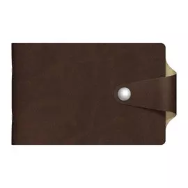 Визитница Hatber 12 карманов Vivella Bicolour коричневый/бежевый