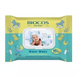 Влажные салфетки Biocos детские Water Wipes 80 шт