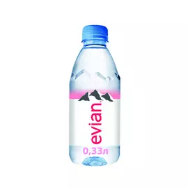 Вода минеральная Evian негазированная 0,33 л