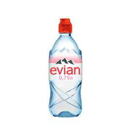 Вода минеральная Evian негазированная 0,75 л