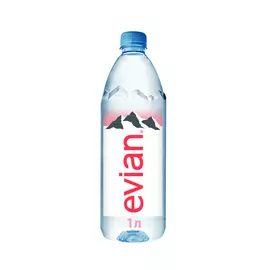 Вода минеральная Evian негазированная 1 л