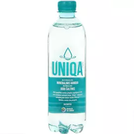 Вода минеральная UNIQA газированная с йодом, 0,5 л