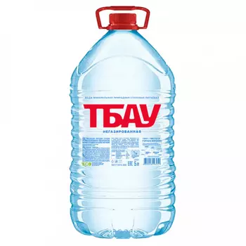 Вода питьевая минеральная столовая ТБАУ природная негазированная, 5 л