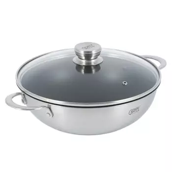 Вок Gipfel Fusion 28x9см с трехслойным дном