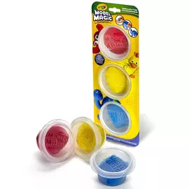 Волшебный пластилин Crayola застывающий, 3 цвета в баночках