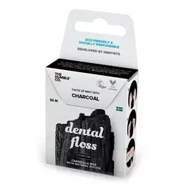 Вощеная зубная нить The Humble Co. Древесный уголь 50 м