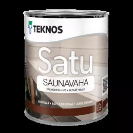 Воск Teknos защитный бесцветный Satu Saunavaha 1/0,9 л