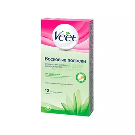 Восковые полоски Veet для депиляции для сухой кожи 12шт (12/7508404)