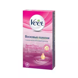 Восковые полоски Veet Suprem Essence Роза 14 шт