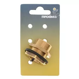 Врезка в бочку, латунь Профитт НР 3/4", 3179867