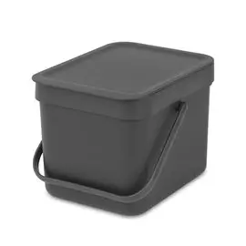 Встраиваемое мусорное ведро Brabantia Sort & Go серое 6 л