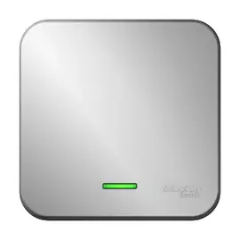 Выключатель 1-клавишный подсвет. Алюмин. Schneider Electric