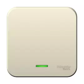 Выключатель 1-клавишный подсвет. Молочн. Schneider Electric