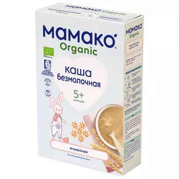 Ячменная каша МАМАКО Organic безмолочная с 5 месяцев, 200 г