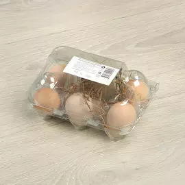 Яйца цесариные ПВХ фермерские 6 шт