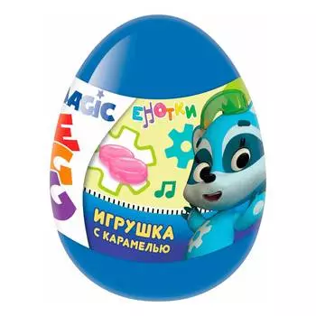 Яйцо с игрушкой Конфитрейд енотики карамель, 10 г