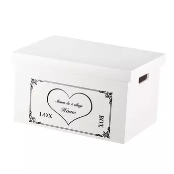 Ящик деревянный ZIHAN Heart M белый