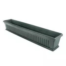 Ящик для цветов с поддоном Bama flower Iris зеленый 100см