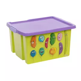 Ящик для игрушек с рисунком 30л Полимербыт