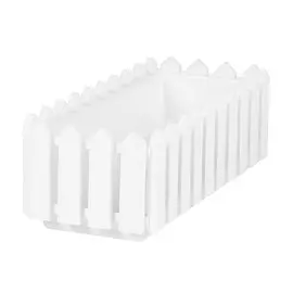 Ящик Элластик-пласт Лардо с поддоном Белый 47х19.2х16 см