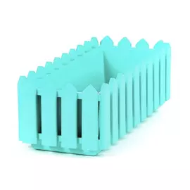 Ящик Элластик-пласт Лардо с поддоном Бирюз.47х19.2х16 см