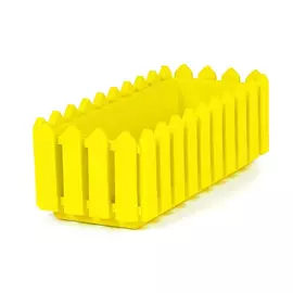 Ящик Элластик-пласт Лардо с поддоном Желтый 47х19.2х16 см