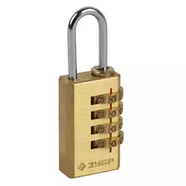 Замок навесной Зубр мини кодовый 4 диска