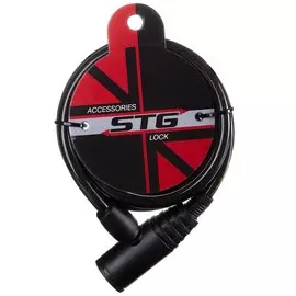 Замок-трос стальной, диам.8х150сm, с ключом