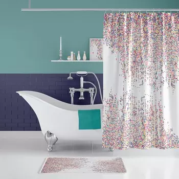 Занавеска для ванны Retro textil Tropikhome dotted