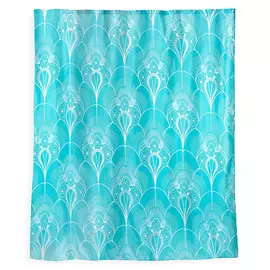 Шторка для ванной Wess бирюзовая (T639-5)