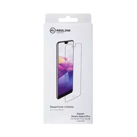 Защитное стекло Red Line Full Screen tempered glass для Xiaomi Redmi Note 8 Pro, черная рамка