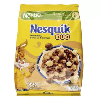 Завтрак Nesquik duo шоколадные шарики 310 г