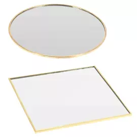 Зеркальная подставка Koopman золотая в ассортименте 15 см