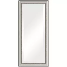 Зеркало с фацетом в багетной раме Evoform римское серебро 88 мм 76х166 см