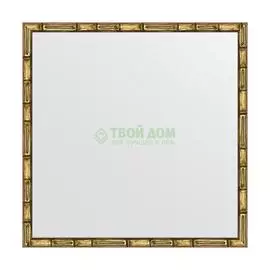 Зеркало в багетной раме Evoform золотой бамбук 24 мм 57х57 см