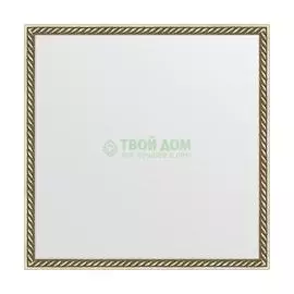 Зеркало в багетной раме Evoform витая латунь 26 мм 58х58 см