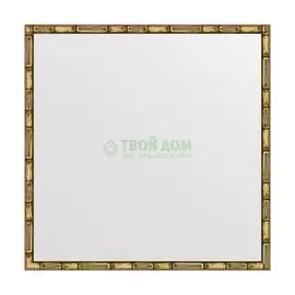 Зеркало в багетной раме Evoform золотой бамбук 24 мм 67х67 см