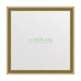 Зеркало в багетной раме Evoform бусы золотые 46 мм 72х72 см
