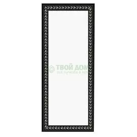 Зеркало с фацетом в багетной раме Evoform черный ардеко 81 мм 60х145 см