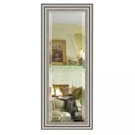 Зеркало с фацетом в багетной раме Evoform серебряный акведук 93 мм 57х137 см