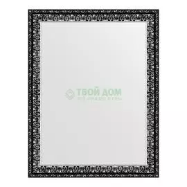 Зеркало в багетной раме Evoform черненое серебро 38 мм 37х47 см
