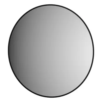 Зеркало Evoform с черной окантовкой d 80 см