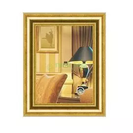 Зеркало в багетной раме Evoform состаренное золото 67 мм 42х52 см