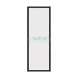 Зеркало в багетной раме Evoform черный дуб 37 мм 50х140 см