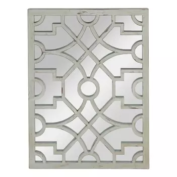 Зеркало Glasar Джайпур серебристое 80x3x60 см